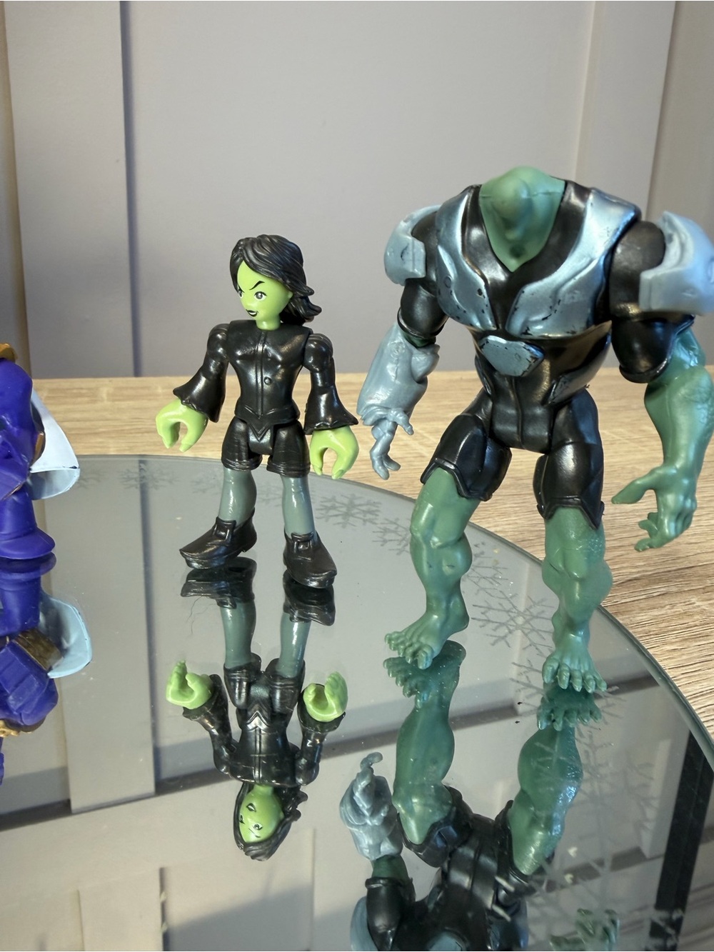 Kids Action 4 Figure Toy Set - Green, Purple, Blue, Gray - Picture 3 of 5